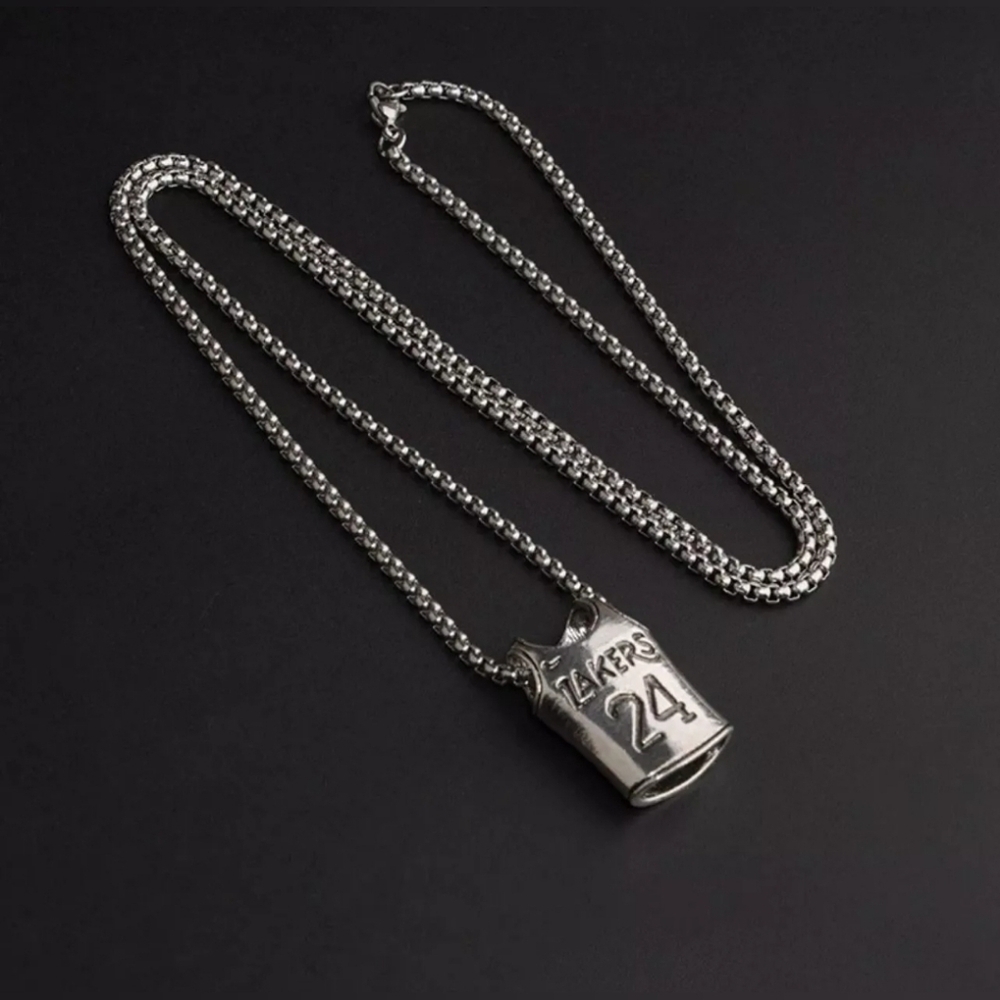 Lakers 24 Jersey Pendant Necklace - Picture 7 of 7